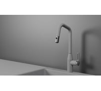 Кухонный смеситель с выдвижным изливом Granula GR-8171, БАЗАЛЬТ