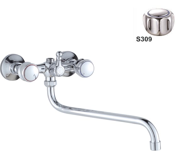 Смеситель для ванны Dikalan кран-букса керамика D6550-S309