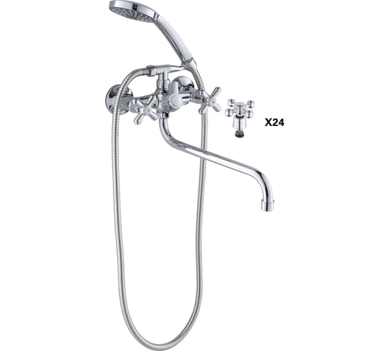 Смеситель для ванны Dikalan кран-букса керамика, переключатель D4530-X24