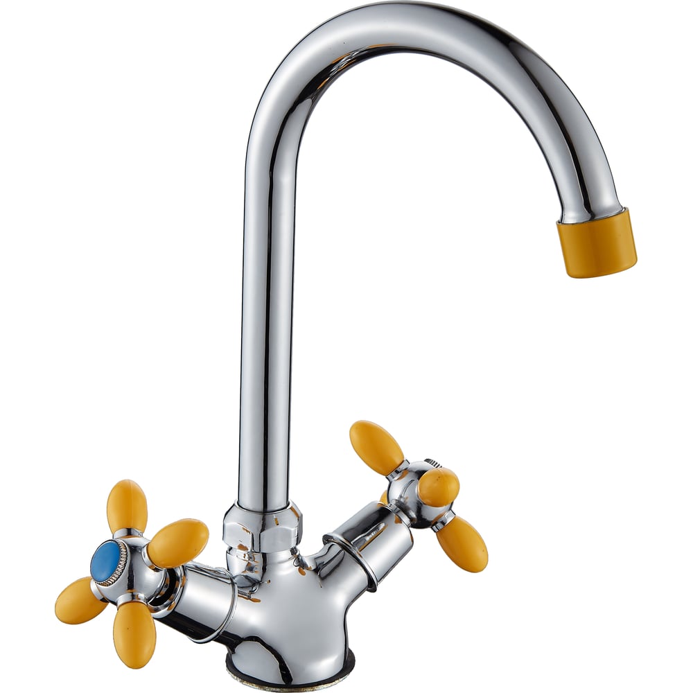 Смеситель для кухни Dikalan с высоким изливом, кран-букса керамика ...