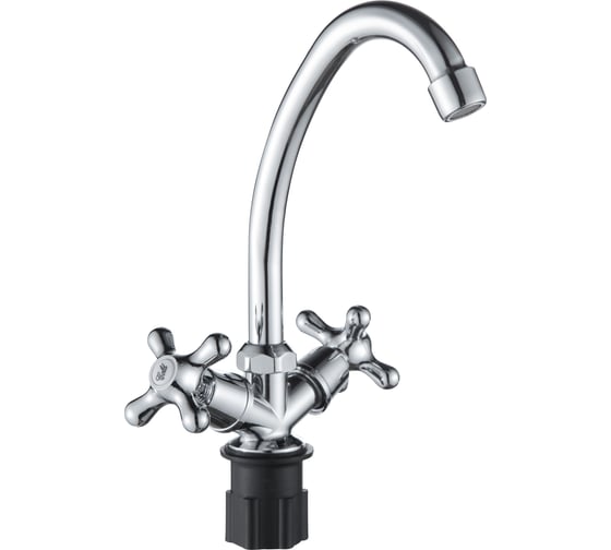 Смеситель для кухни Dikalan с высоким изливом, кран-букса керамика D3003-S80