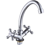 Смеситель для кухни Dikalan с высоким изливом, кран-букса керамика D3003-S24