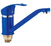 Смеситель для кухни Dikalan длинный излив, картридж 40 мм, синий D4921-6