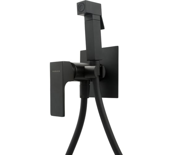 Гигиенический душ со смесителем Mariani Rebel, черный матовый B14185RE