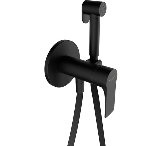 Гигиенический душ со смесителем Mariani Kali, черный матовый B14185KLW