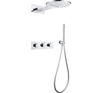 Душевая система ABBER Wasser Kreis скрытого монтажа, без излива, термостат, хром AF8151