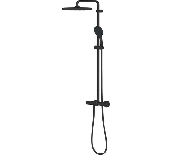 Душевая система Grohe Tempesta System 250 Cube с термостатом для душа, черный 266892431