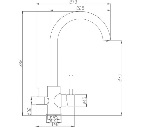 Смеситель для кухни Haiba HB76840 026-5831