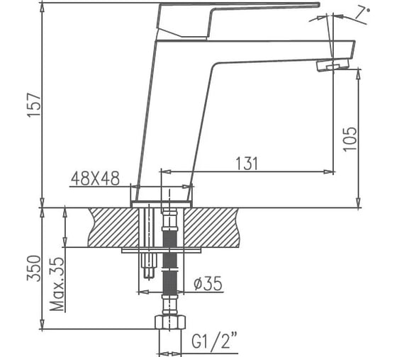 Смеситель для раковины Haiba HB10191 539253