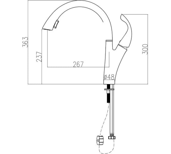 Смеситель для кухни Haiba HB70180-13