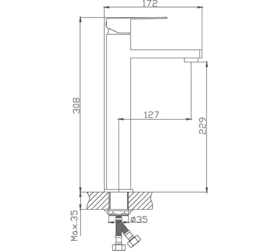 Смеситель для раковины Haiba HB11803