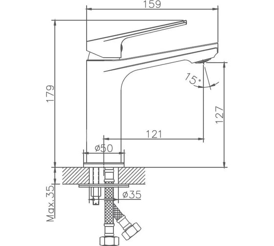 Смеситель для раковины Haiba HB10533-3