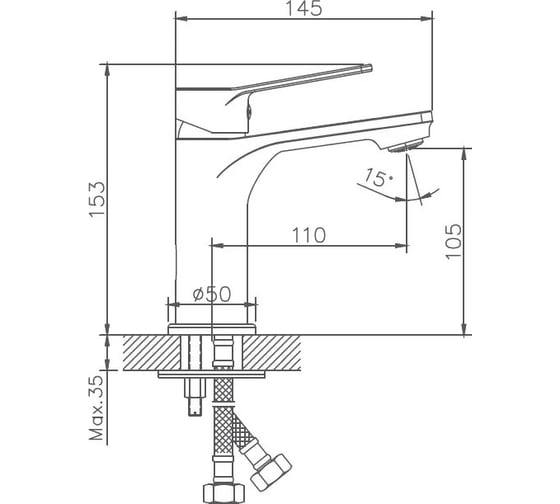 Смеситель для раковины Haiba HB10559