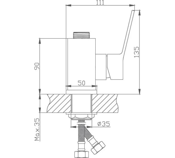 Смеситель для кухни Haiba HB73559