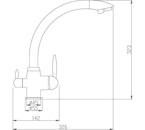Смеситель для кухни Haiba HB76845
