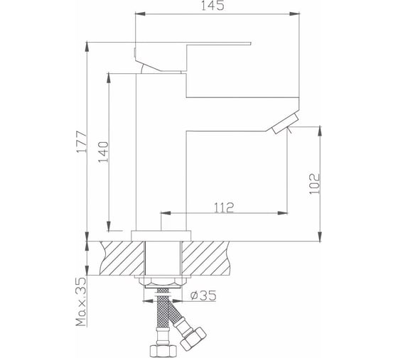 Смеситель для раковины Haiba HB10801 547803