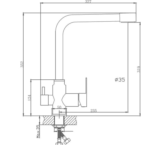 Смеситель для кухни Haiba HB76802