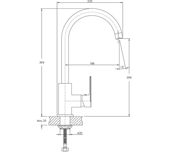 Смеситель для кухни Haiba HB71505