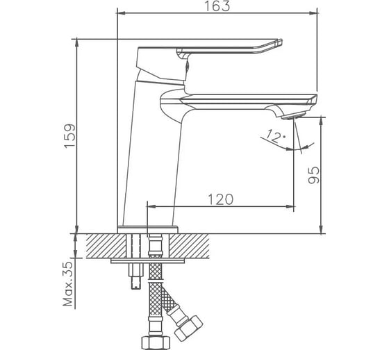 Смеситель для раковины Haiba HB10556