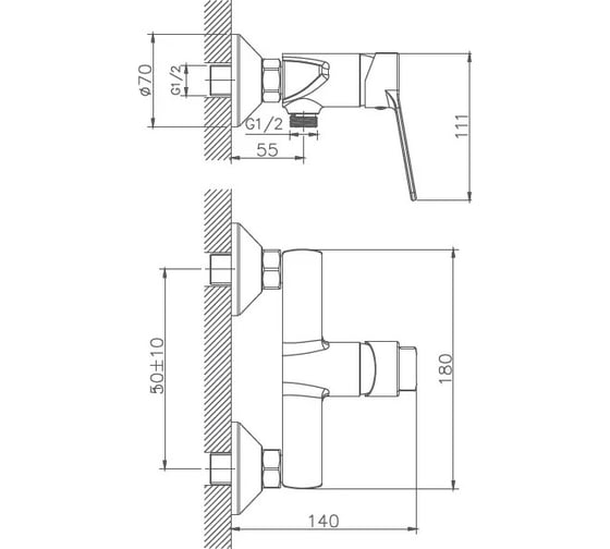 Смеситель для биде Haiba HB55559