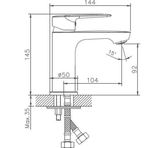 Смеситель для раковины Haiba HB10563