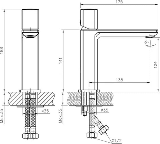 Смеситель для раковины Haiba HB10577