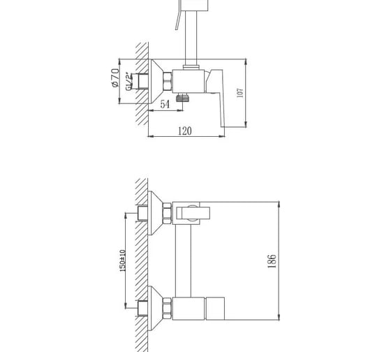 Смеситель для биде Haiba HB5513 026-5538