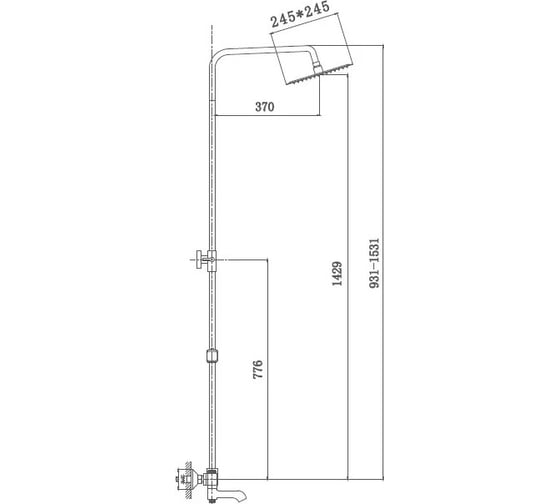 Душевая система Haiba HB2422 026-5527