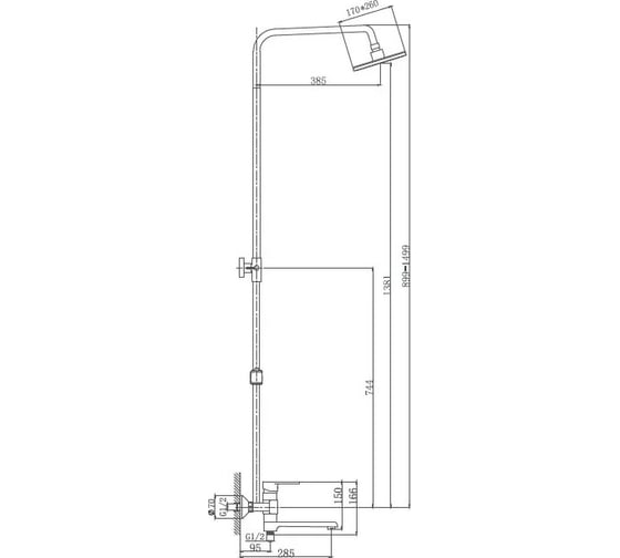 Душевая система Haiba HB2424 026-5524