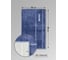 Коврик микрофибра Bath Plus 80х50 синий RB650/1 8