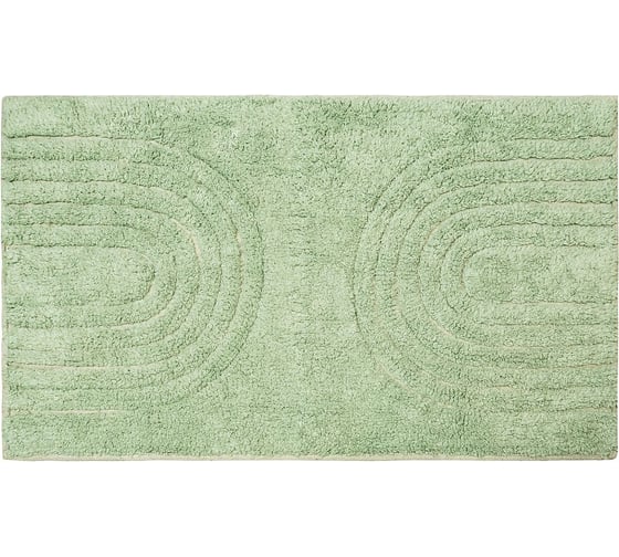 Коврик для ванной Bath Plus Arch хлопок, 50х80 см, зеленый 5597-4