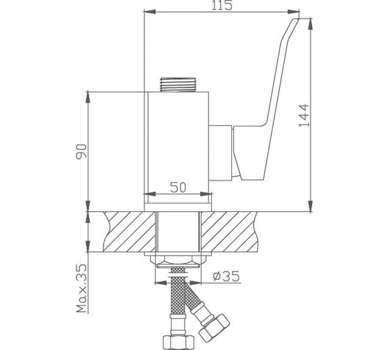 Смеситель для кухни Haiba HB73556