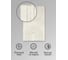 Коврик для ванной Bath Plus Arch хлопок, 50х80 см, белый 5597-1 9