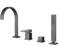 Смеситель на борт ванны ABBER Wasserfall никель AF8613NG