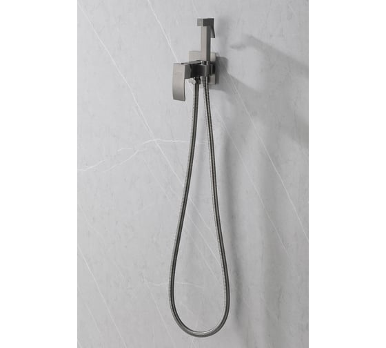 Смеситель ABBER Wasserfall с гигиеническим душем, никель AF8625NG