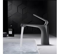 Смеситель для раковины Milleau Cristal MLV6223LS-GN (gun metal) MLV6223LS-GM