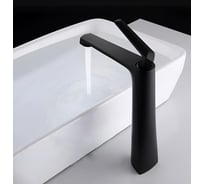 Смеситель для раковины на столешницу Milleau Cristal (матовый черный) MLV6223LH-MB