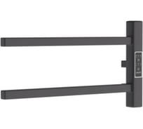 Полотенцесушитель электрический Melodia della vita Drumsticks Quadro Ferrum 40х18, П2, черный MTRDQF4018bk 22656