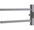 Полотенцесушитель электрический Melodia della vita Drumsticks Quadro Ferrum 40х18, П2, графит MTRDQF4018gt 22657 1