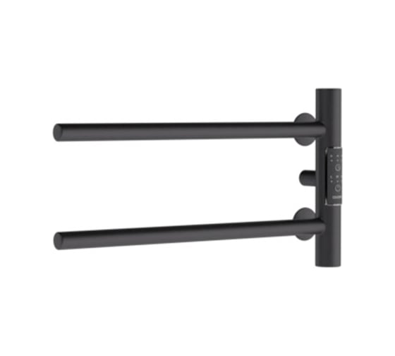 Полотенцесушитель электрический MELODIA della vita Drumsticks Ferrum 40х18, П2, черный MTRDEF4018bk 22609 1