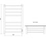 Полотенцесушитель электрический Melodia della vita Moderno Shelf Ferrum лесенка с полкой, черный, 50х80 della vita 22634 2