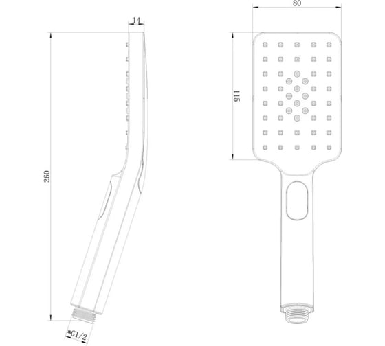 Душевая лейка Lemark 3-функциональная LM8123C