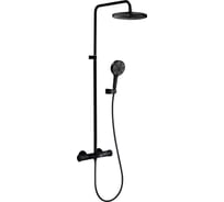 Душевая система Milleau Double H (матовый черный) MLHi223PDD-MB