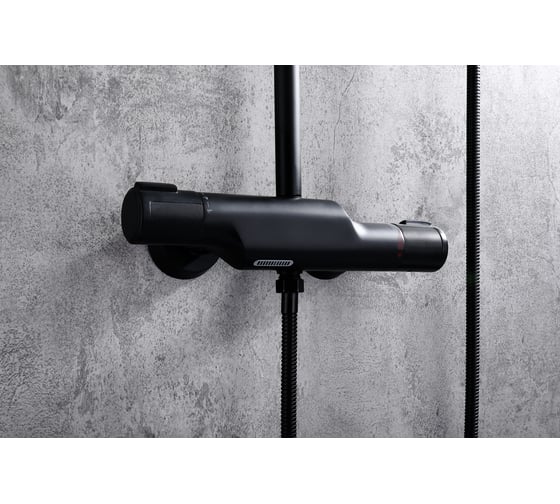Душевая система Milleau Double (матовый черный) MLV8223PDD-MB