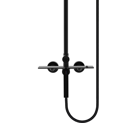 Душевая система Milleau Elegant (матовый черный) MLV13223PDD-MB