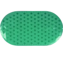 Коврик для ванной Melodia della vita Ellipse зелёный MK012/овальный/ПВХ 21481