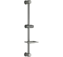 Стойка для душа Melodia della vita LUXE Ringo d25, L620 c мыльницей, оруж.сталь MKP25001Cgn 22390