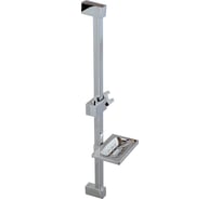 Стойка для душа с мыльницей Melodia della vita Square MKP25005BL 20x20мм, L=600, нерж. 18625
