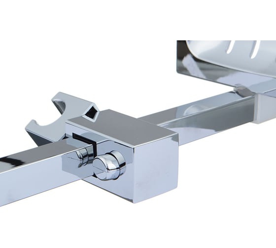 Стойка для душа с мыльницей MELODIA Square MKP25005BL 20x20мм, L=600, нерж. 18625