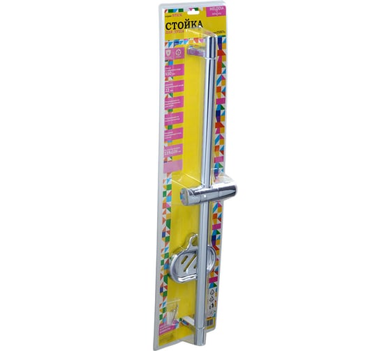 Стойка для душа с мыльницей Melodia della vita Stick MKP25007BL d22, L=650, нерж. 18627
